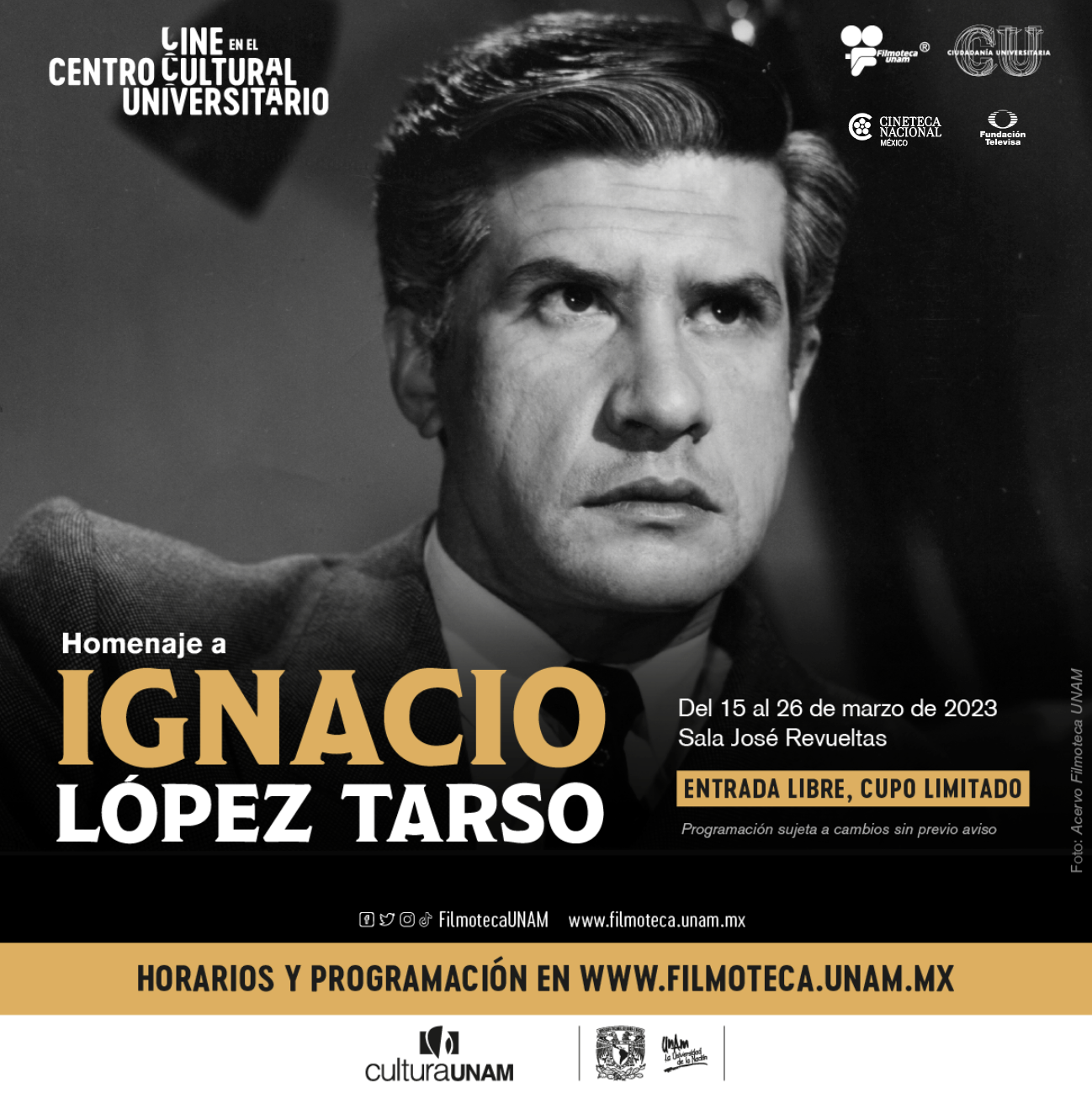 La Filmoteca UNAM Rendir Homenaje A Ignacio L pez Tarso Morelia Film 